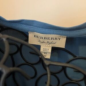 Burberry Blue Garment with Black Detailing